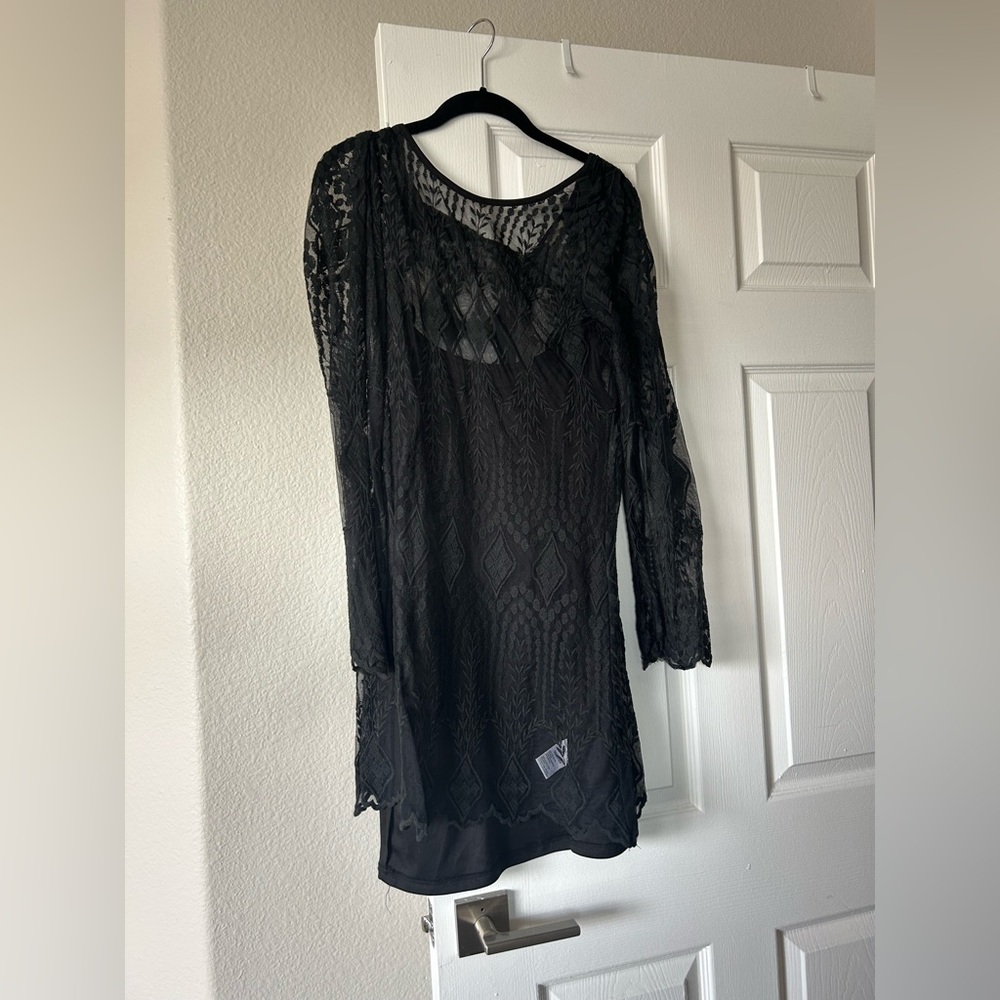 black short dress size L